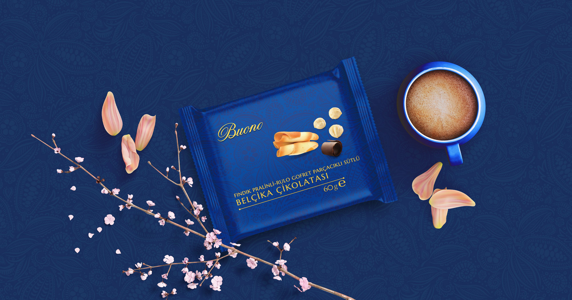 buono belgium chocolate hazelnut praline roll wafer with milk particles